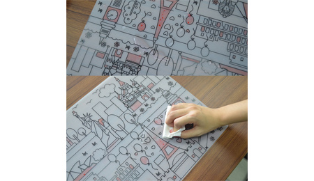 Features/Characteristics of Silicone Kids Placemat Mats with Markers