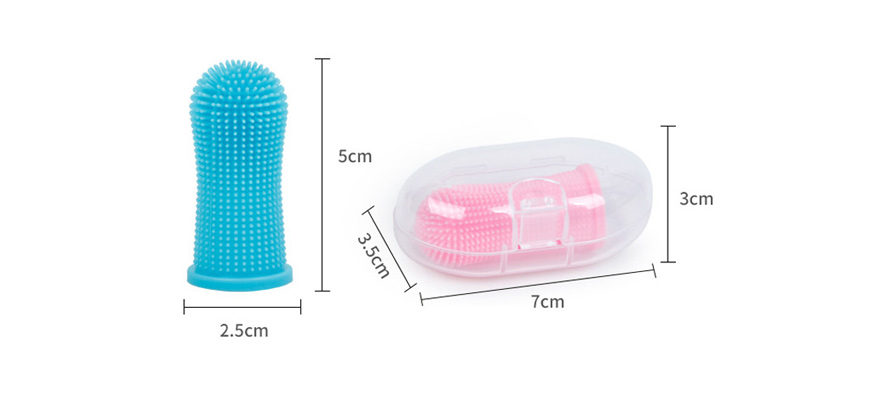 Multipurpose Usage Of Silicone Finger Toothbrush For Pets