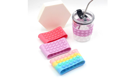 Pop Push Silicone Cup Sleeve Features