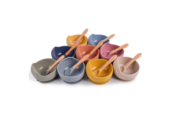 silicone baby suction bowl