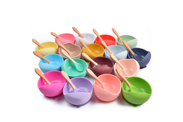 silicone suction baby bowl