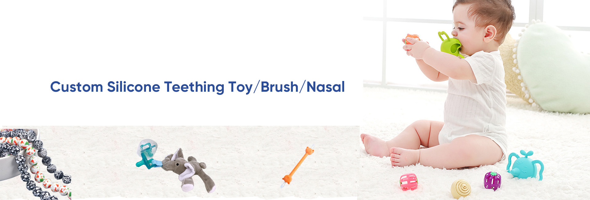 Silicone Teether & Brush
