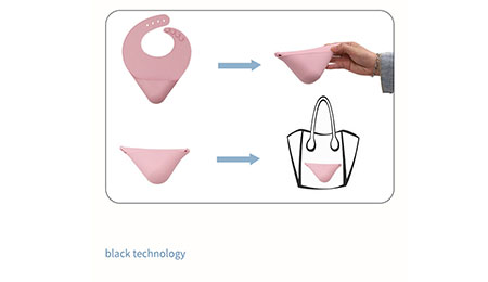 Triangle Silicone Bibs Features