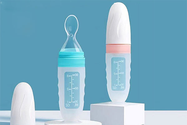 silicone squeeze feeding spoon
