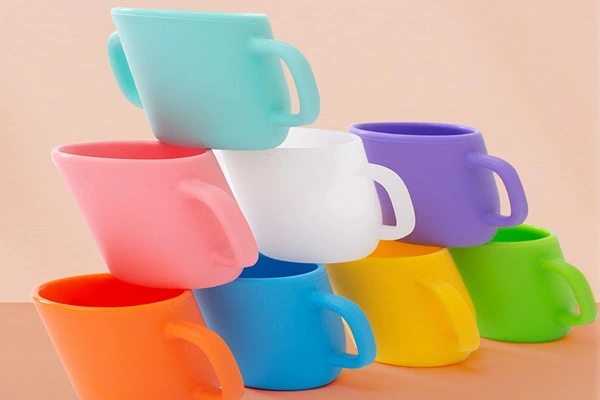 Baby Silicone Slanted Mouth Cup Milk Cup Training Drinking Cup Open Mouth Cup Learning Cup