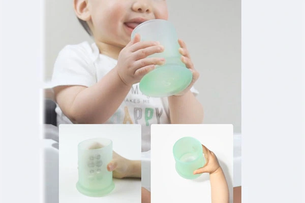 6+ Mo Infant To 12-18 Months Toddler Silicone Baby Cups